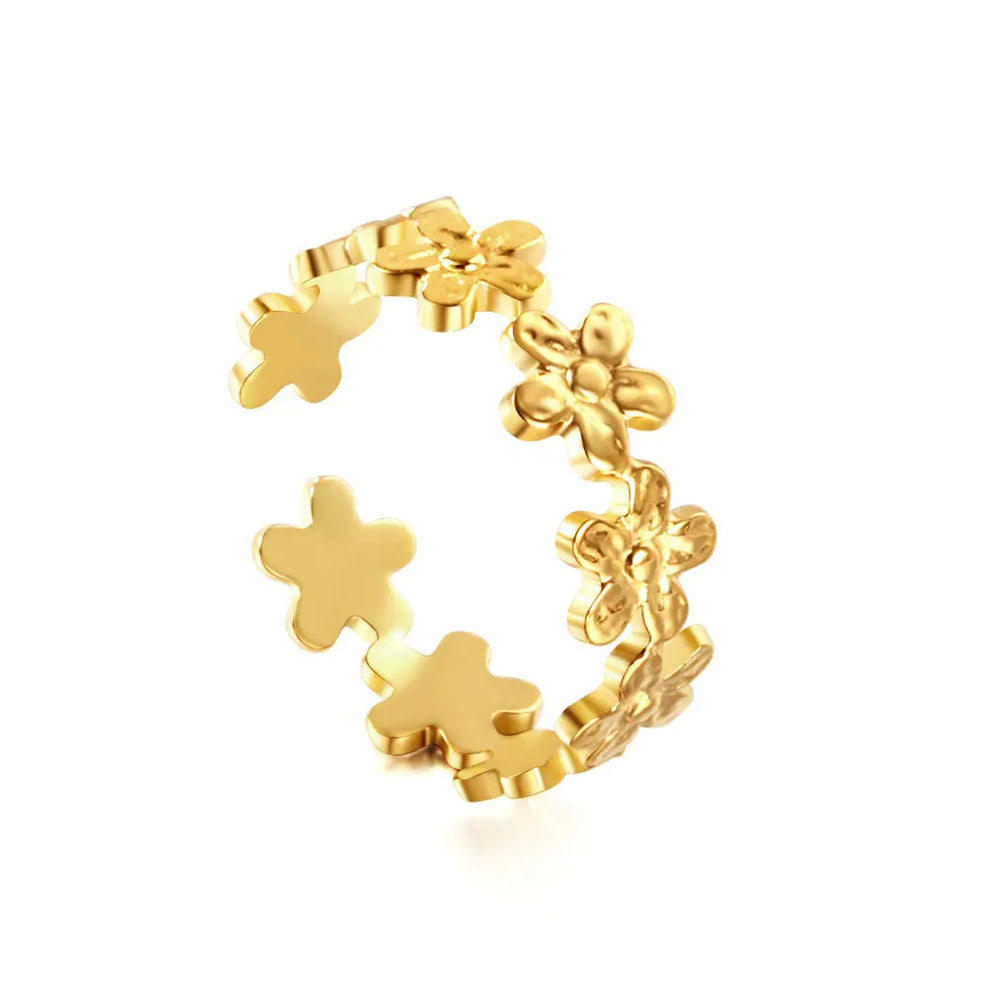 Sortija flores de Oro