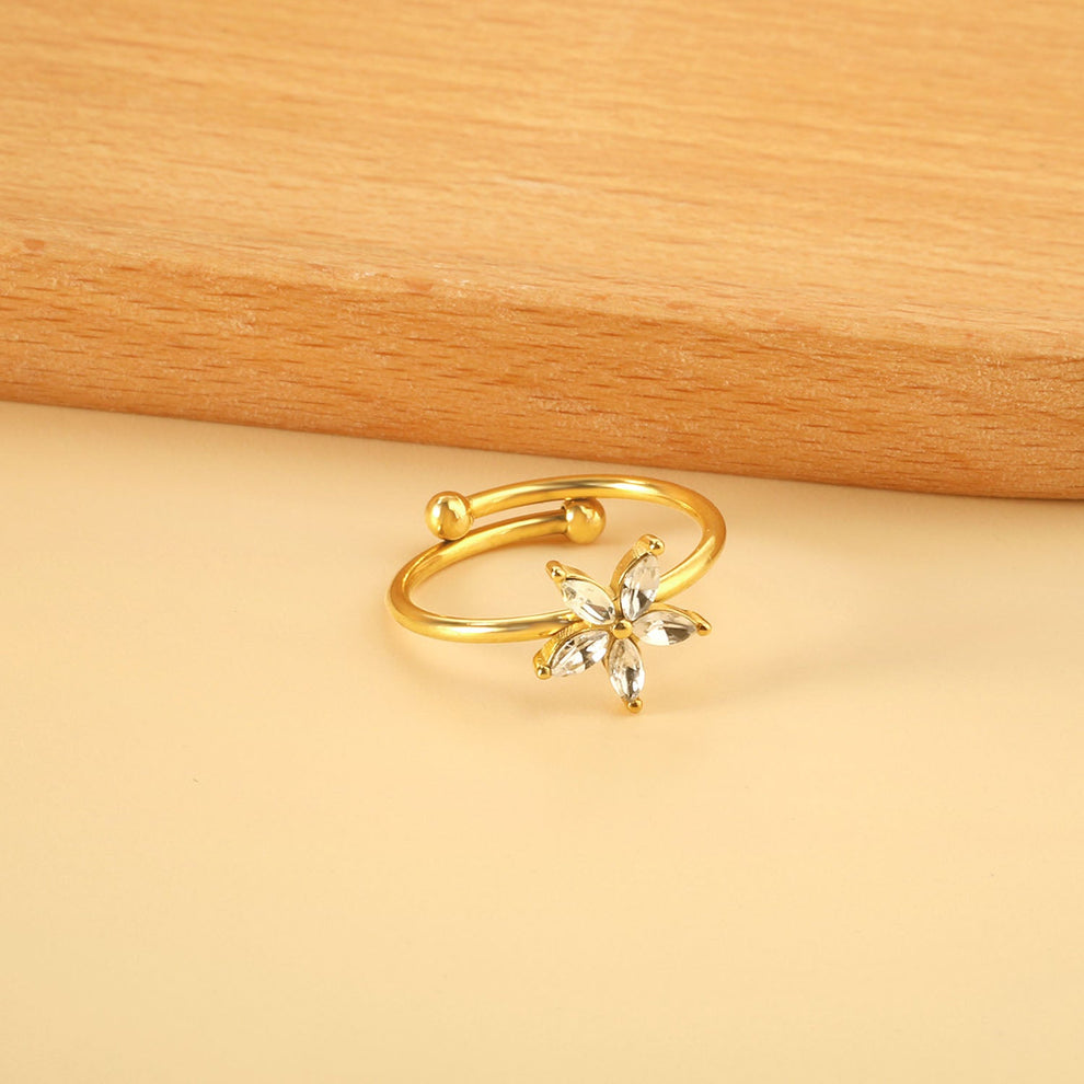 Sortija flor diamante 💎