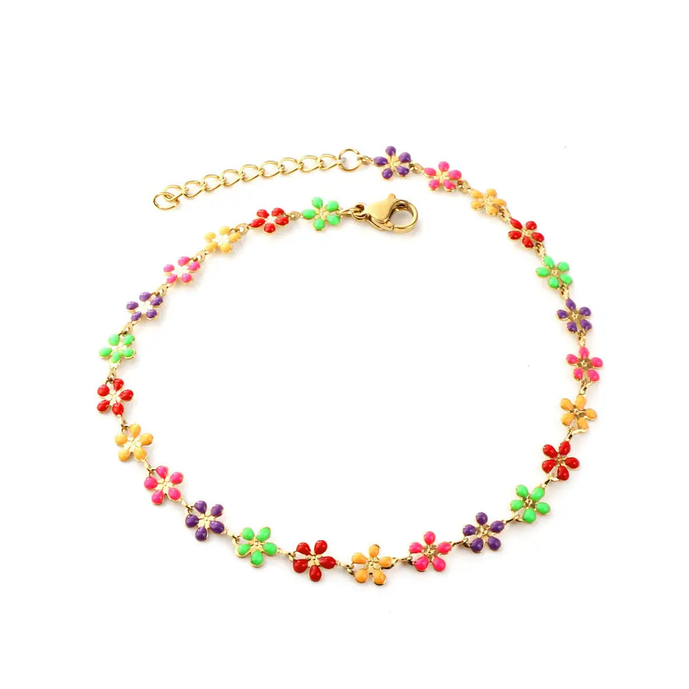 Pulsera Flores de Colores