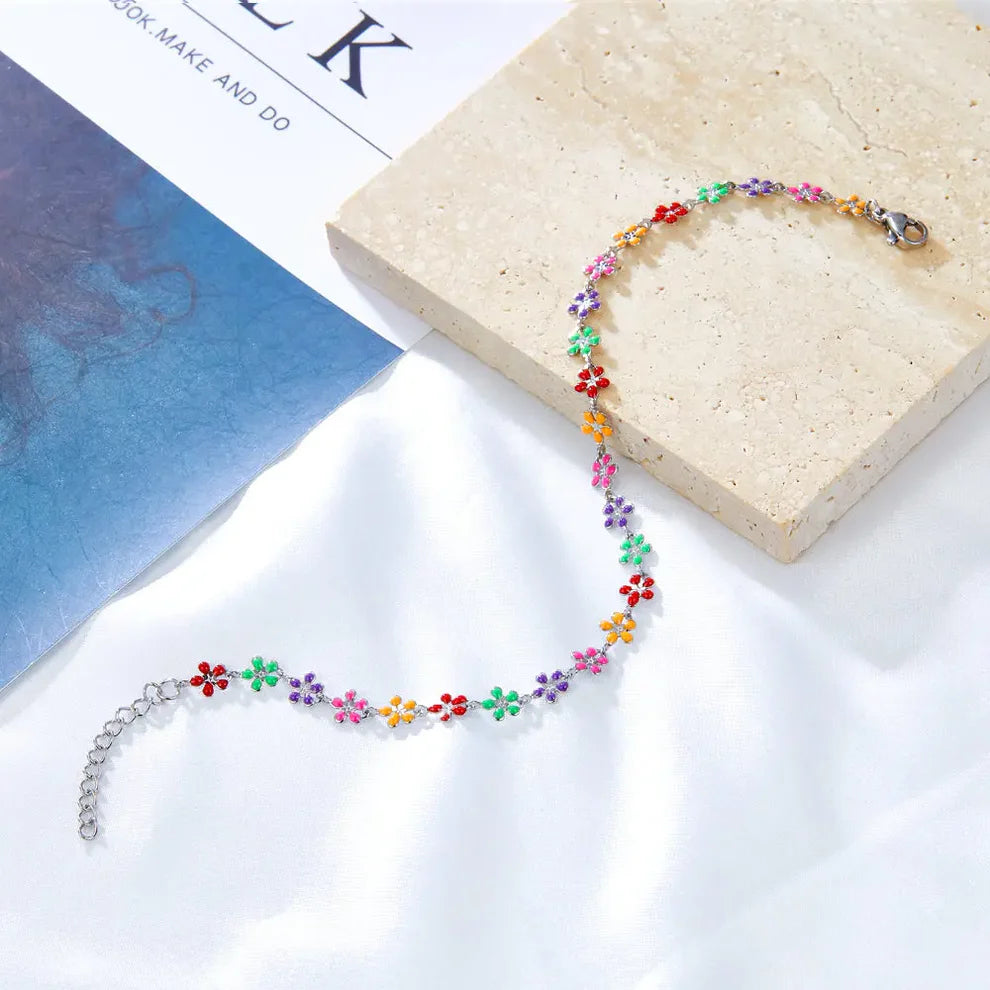 Pulsera Flores de Colores