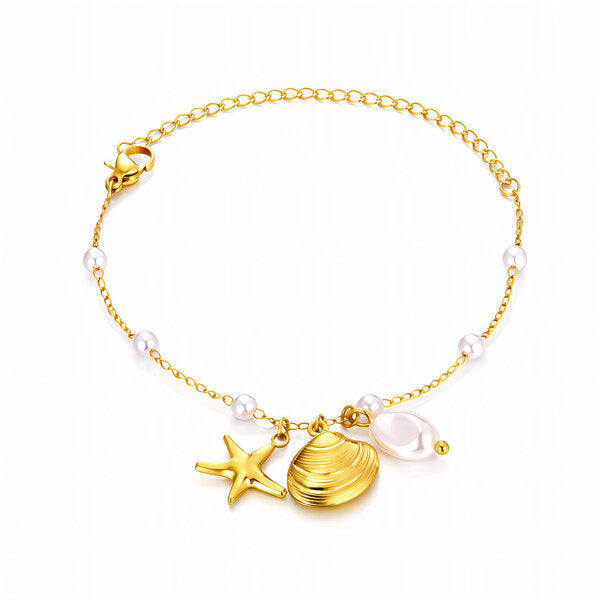✨ Pulsera de Mar en Stainless Steel bañada en Oro 18K ✨