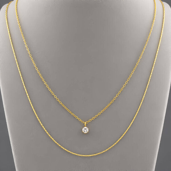Cadena en Stainless Steel bañada en oro 18K