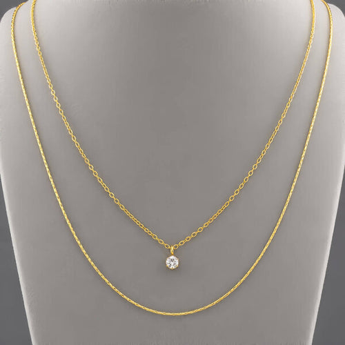 Cadena en Stainless Steel bañada en oro 18K
