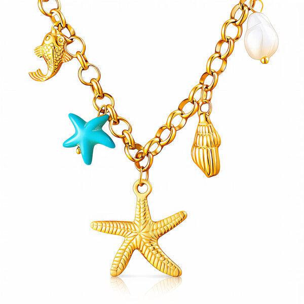 ⭐ Collar Estrella de Mar (Starfishes Necklace)